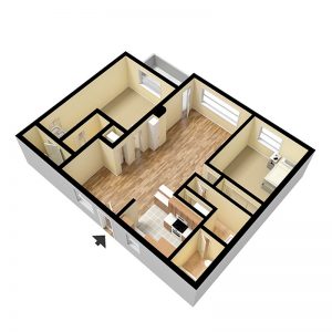 2 Bedroom Layout