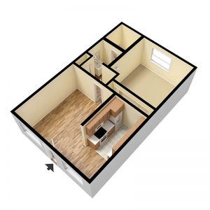 1 Bedroom Layout